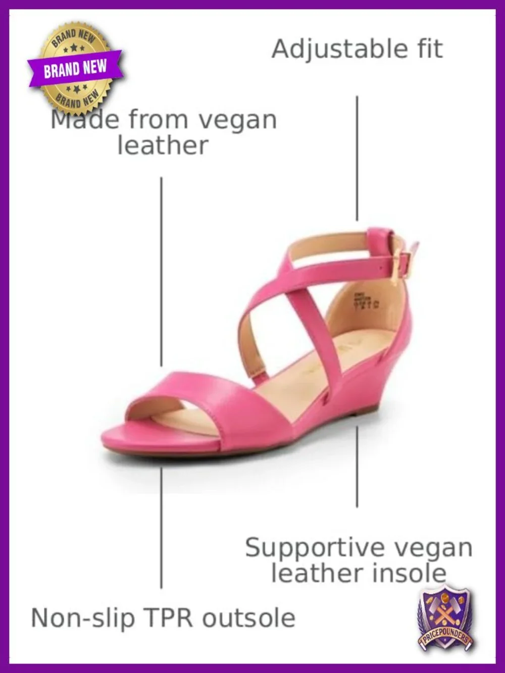 Low Wedge Sandals Ankle Strap Open Toe Dress Summer Shoes